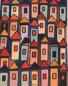 Africa Villages At Night